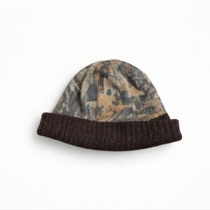 Cabela's Camouflage Knit Beanie with Safety Orange Lining